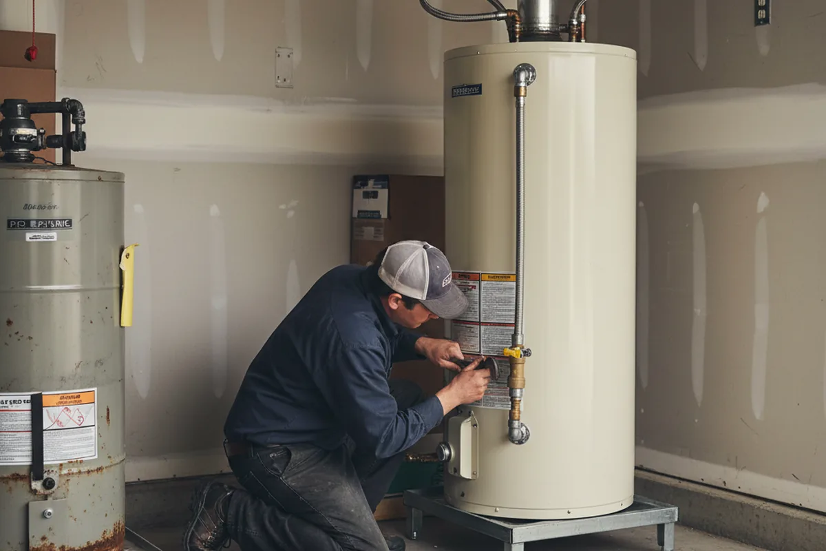 Water heater and shutoff valve replacement in Chico